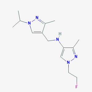 1-(2-fluoroethyl)-3-methyl-N-{[3-methyl-1-(propan-2-yl)-1H-pyrazol-4-yl]methyl}-1H-pyrazol-4-amine