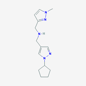 [(1-cyclopentyl-1H-pyrazol-4-yl)methyl][(1-methyl-1H-pyrazol-3-yl)methyl]amine