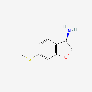 (3R)-6-Methylthio-2,3-dihydrobenzo[B]furan-3-ylamine