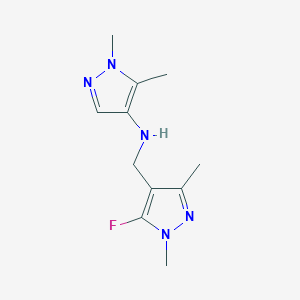 N-[(5-fluoro-1,3-dimethyl-1H-pyrazol-4-yl)methyl]-1,5-dimethyl-1H-pyrazol-4-amine