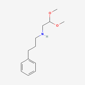 molecular formula C13H21NO2 B11746539 N-(2,2-dimethoxyethyl)-3-phenylpropan-1-amine 