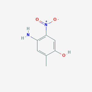 molecular formula C7H8N2O3 B11746589 4-Amino-2-methyl-5-nitrophenol 