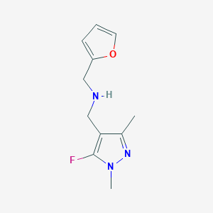 [(5-fluoro-1,3-dimethyl-1H-pyrazol-4-yl)methyl][(furan-2-yl)methyl]amine