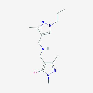 [(5-fluoro-1,3-dimethyl-1H-pyrazol-4-yl)methyl][(3-methyl-1-propyl-1H-pyrazol-4-yl)methyl]amine