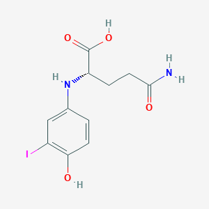 molecular formula C6H3F3N2O2 B1174661 L-Glutamine, N-(4-hydroxy-3-iodophenyl)- CAS No. 147139-63-7