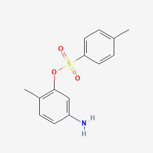 molecular formula C14H15NO3S B1174662 5-Amino-2-methylphenyl 4-methylbenzenesulfonate 