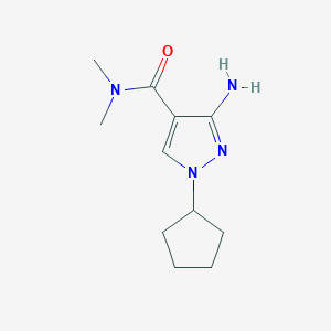 3-Amino-1-cyclopentyl-N,N-dimethyl-1H-pyrazole-4-carboxamide