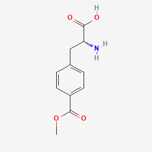 molecular formula C11H13NO4 B11746627 (2R)-2-amino-3-[4-(methoxycarbonyl)phenyl]propanoic acid 