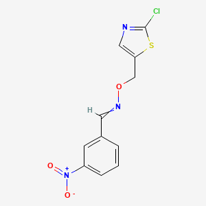 [(2-Chloro-1,3-thiazol-5-yl)methoxy][(3-nitrophenyl)methylidene]amine