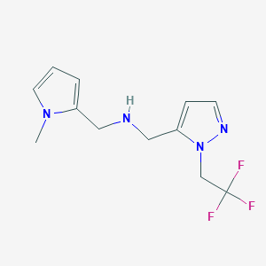 [(1-methyl-1H-pyrrol-2-yl)methyl]({[1-(2,2,2-trifluoroethyl)-1H-pyrazol-5-yl]methyl})amine