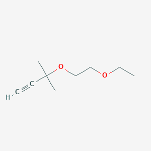 molecular formula C9H16O2 B11746643 3-(2-Ethoxyethoxy)-3-methyl-1-butyne 