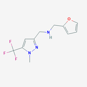 [(furan-2-yl)methyl]({[1-methyl-5-(trifluoromethyl)-1H-pyrazol-3-yl]methyl})amine