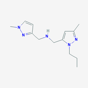 [(3-methyl-1-propyl-1H-pyrazol-5-yl)methyl][(1-methyl-1H-pyrazol-3-yl)methyl]amine