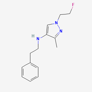 1-(2-fluoroethyl)-3-methyl-N-(2-phenylethyl)-1H-pyrazol-4-amine