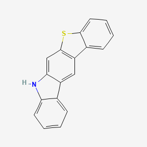 molecular formula C18H11NS B11746716 7H-benzo[4,5]thieno[2,3-b]carbazole 