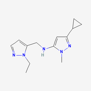 3-cyclopropyl-N-[(1-ethyl-1H-pyrazol-5-yl)methyl]-1-methyl-1H-pyrazol-5-amine