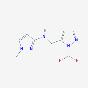 N-{[1-(difluoromethyl)-1H-pyrazol-5-yl]methyl}-1-methyl-1H-pyrazol-3-amine