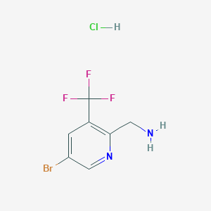 (5-Bromo-3-(trifluoromethyl)pyridin-2-yl)methanamine hydrochloride