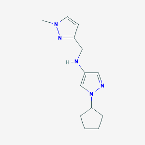 1-cyclopentyl-N-[(1-methyl-1H-pyrazol-3-yl)methyl]-1H-pyrazol-4-amine