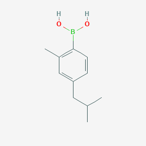 molecular formula C11H17BO2 B11746783 [2-Methyl-4-(2-methylpropyl)phenyl]boronic acid 