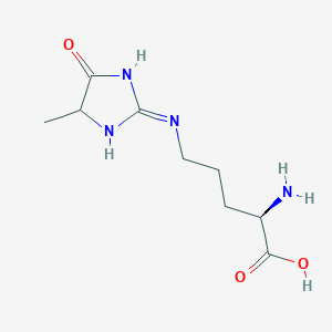 (2R)-2-amino-5-[(4-methyl-5-oxo-4,5-dihydro-1H-imidazol-2-yl)amino]pentanoic acid