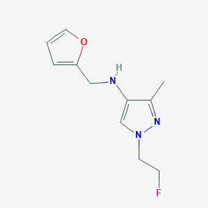 1-(2-fluoroethyl)-N-(furan-2-ylmethyl)-3-methyl-1H-pyrazol-4-amine