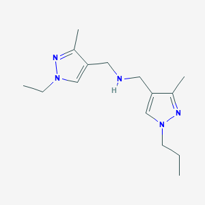 [(1-ethyl-3-methyl-1H-pyrazol-4-yl)methyl][(3-methyl-1-propyl-1H-pyrazol-4-yl)methyl]amine