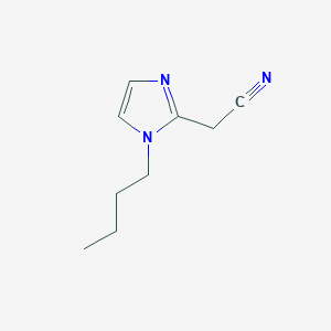 molecular formula C9H13N3 B11746844 2-(1-butyl-1H-imidazol-2-yl)acetonitrile 