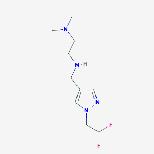 {[1-(2,2-difluoroethyl)-1H-pyrazol-4-yl]methyl}[2-(dimethylamino)ethyl]amine