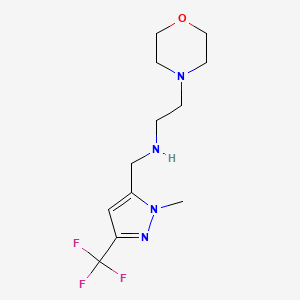 {[1-methyl-3-(trifluoromethyl)-1H-pyrazol-5-yl]methyl}[2-(morpholin-4-yl)ethyl]amine