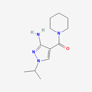 1-Isopropyl-4-(piperidin-1-ylcarbonyl)-1H-pyrazol-3-amine