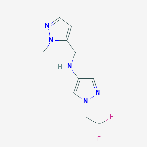 1-(2,2-difluoroethyl)-N-[(1-methyl-1H-pyrazol-5-yl)methyl]-1H-pyrazol-4-amine