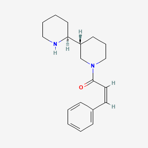 (2Z)-1-[(2S,3'R)-[2,3'-bipiperidin]-1'-yl]-3-phenylprop-2-en-1-one