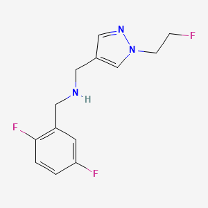 [(2,5-difluorophenyl)methyl]({[1-(2-fluoroethyl)-1H-pyrazol-4-yl]methyl})amine