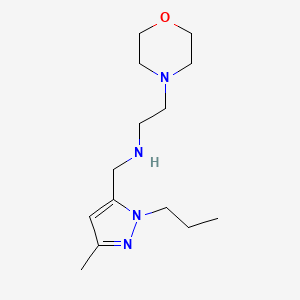 [(3-methyl-1-propyl-1H-pyrazol-5-yl)methyl][2-(morpholin-4-yl)ethyl]amine