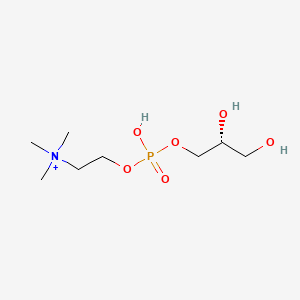 molecular formula C8H21NO6P+ B11746944 2-(((R)-2,3-Dihydroxypropyl)phosphoryloxy)-N,N,N-trimethylethanaminium 