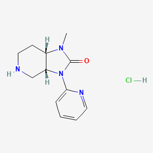 (3aR,7aS)-1-methyl-3-(pyridin-2-yl)-octahydro-1H-imidazo[4,5-c]pyridin-2-one hydrochloride