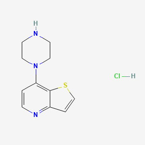 1-{Thieno[3,2-b]pyridin-7-yl}piperazine hydrochloride