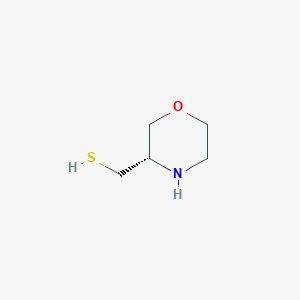 molecular formula C5H11NOS B11746958 3-Morpholinemethanethiol, (3S)- CAS No. 1273577-21-1