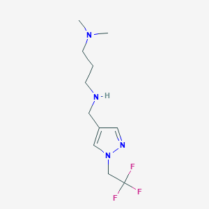 [3-(dimethylamino)propyl]({[1-(2,2,2-trifluoroethyl)-1H-pyrazol-4-yl]methyl})amine