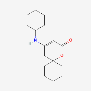 4-(Cyclohexylamino)-1-oxaspiro[5.5]undec-3-en-2-one