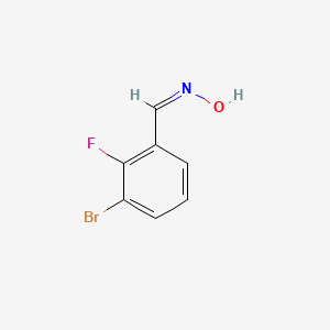 molecular formula C7H5BrFNO B11747023 (NZ)-N-[(3-bromo-2-fluorophenyl)methylidene]hydroxylamine 