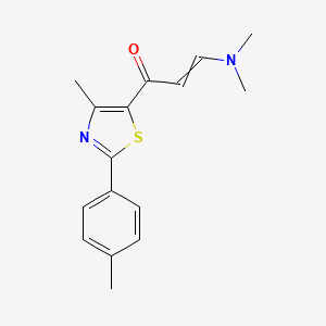 3-(Dimethylamino)-1-[4-methyl-2-(4-methylphenyl)-1,3-thiazol-5-yl]prop-2-en-1-one