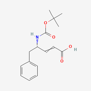 (4S)-4-{[(tert-butoxy)carbonyl]amino}-5-phenylpent-2-enoic acid