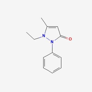 molecular formula C12H14N2O B11747073 1-ethyl-5-methyl-2-phenyl-1H-pyrazol-3(2H)-one 