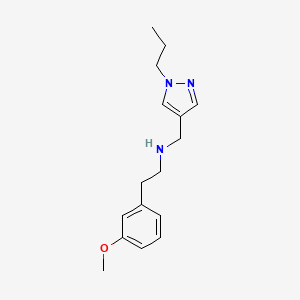 [2-(3-methoxyphenyl)ethyl][(1-propyl-1H-pyrazol-4-yl)methyl]amine