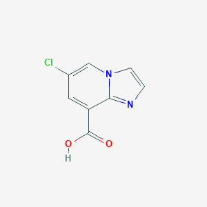 molecular formula C8H5ClN2O2 B117471 6-氯咪唑并[1,2-a]吡啶-8-羧酸 CAS No. 155735-02-7