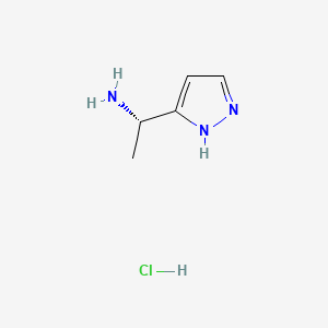 (S)-1-(1H-Pyrazol-3-yl)ethanamine HCL