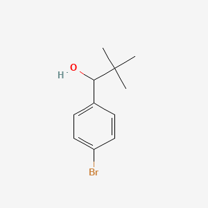 molecular formula C11H15BrO B11747118 1-(4-Bromophenyl)-2,2-dimethylpropan-1-ol 