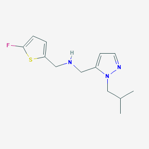 [(5-fluorothiophen-2-yl)methyl]({[1-(2-methylpropyl)-1H-pyrazol-5-yl]methyl})amine